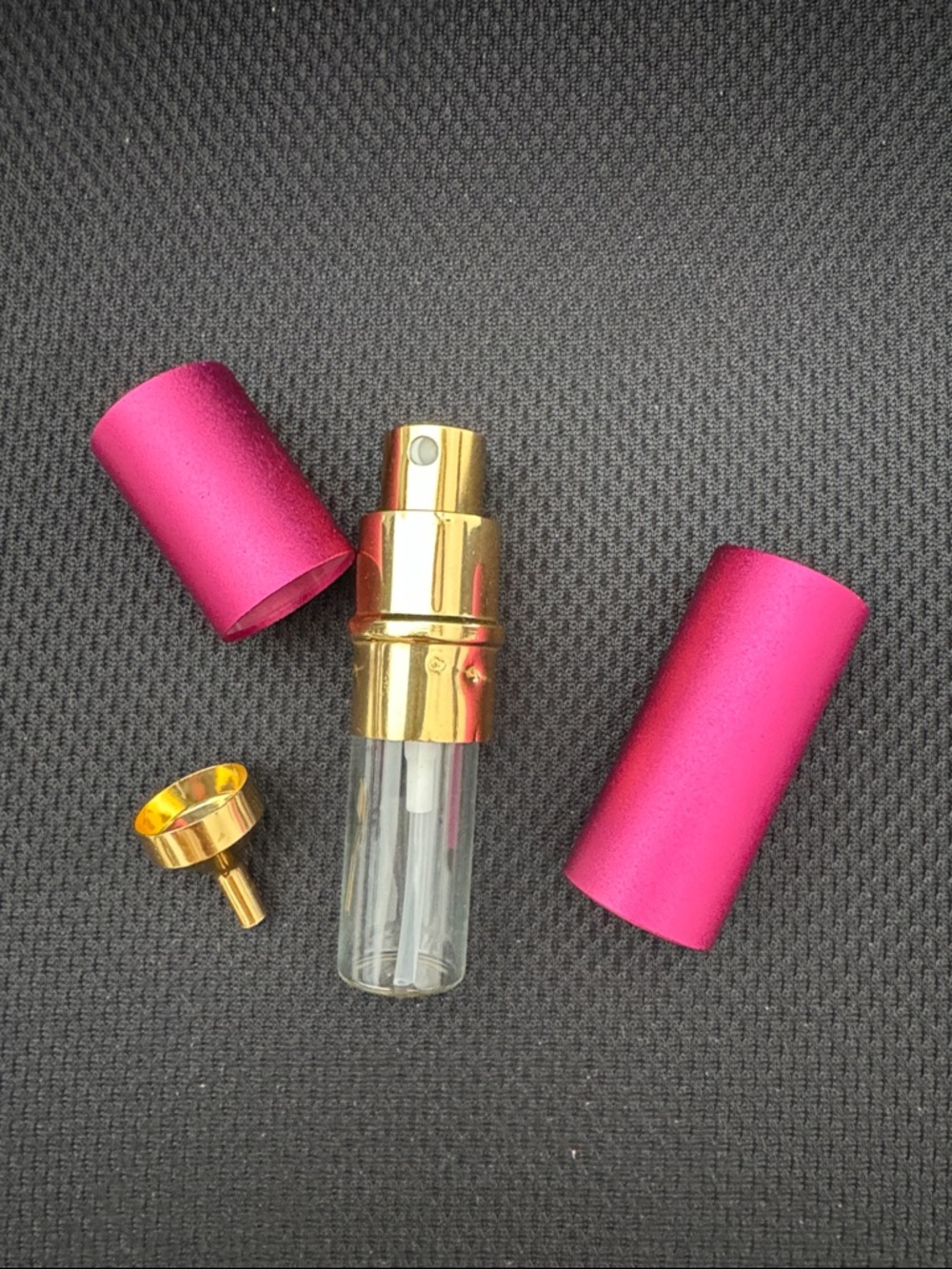 Refillable Travel Perfume Atomizer Spray - Hot Pink. Never used.